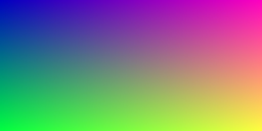 Image dégradée de couleur NumPy