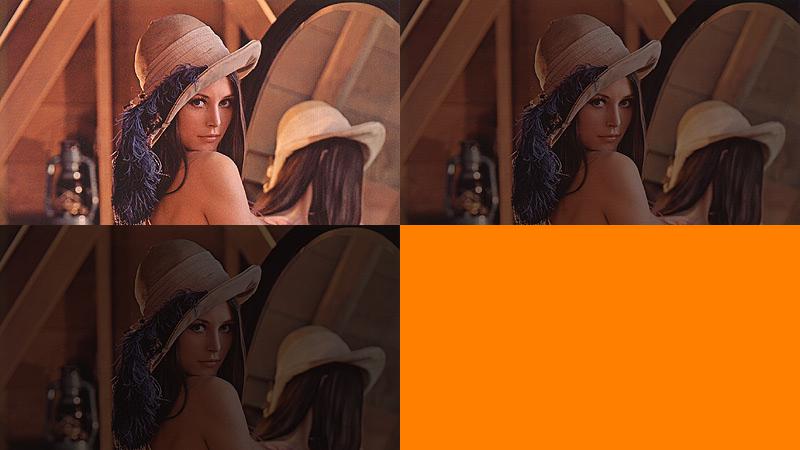 skimage.util.montage() remplit